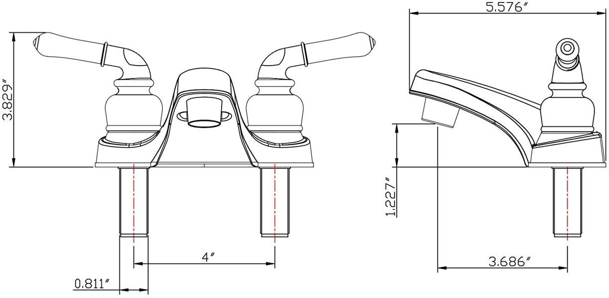 Classical RV Lavatory Faucet -